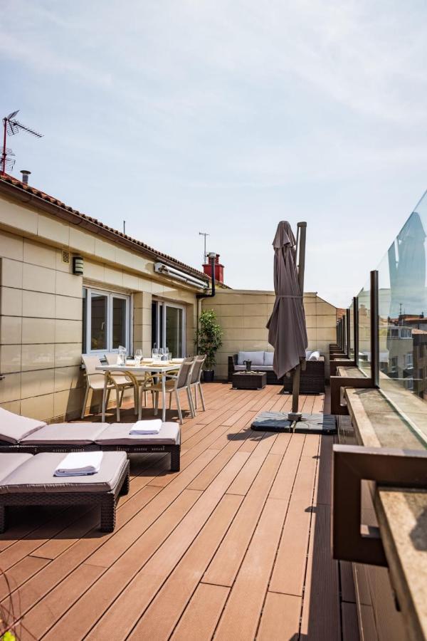 Lujoso Atico Entre 2 Playas Con Garaje, Terraza, Vistas Y Wifi Gijón Exterior foto